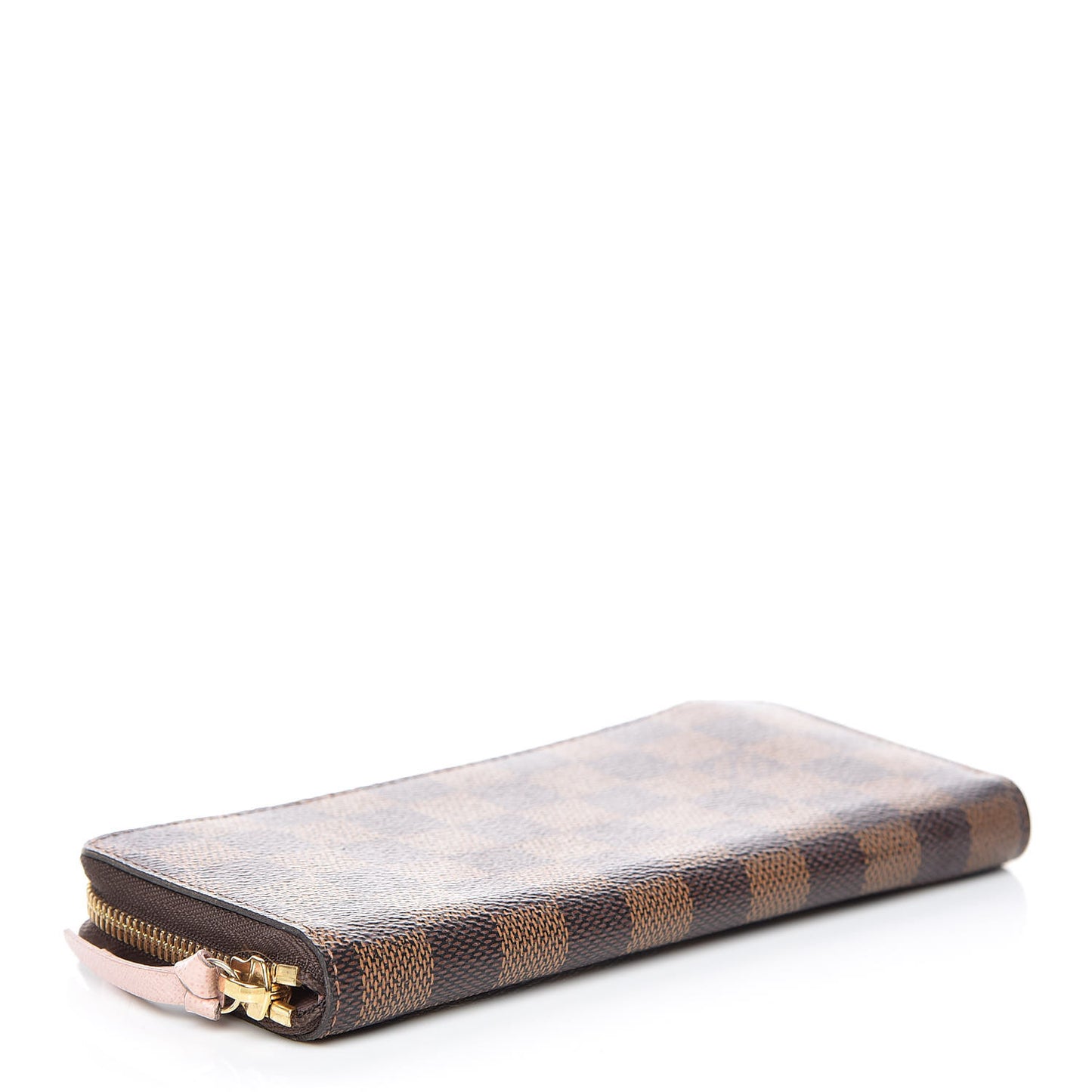 Damier Ebene Clemence Wallet Rose Ballerine
