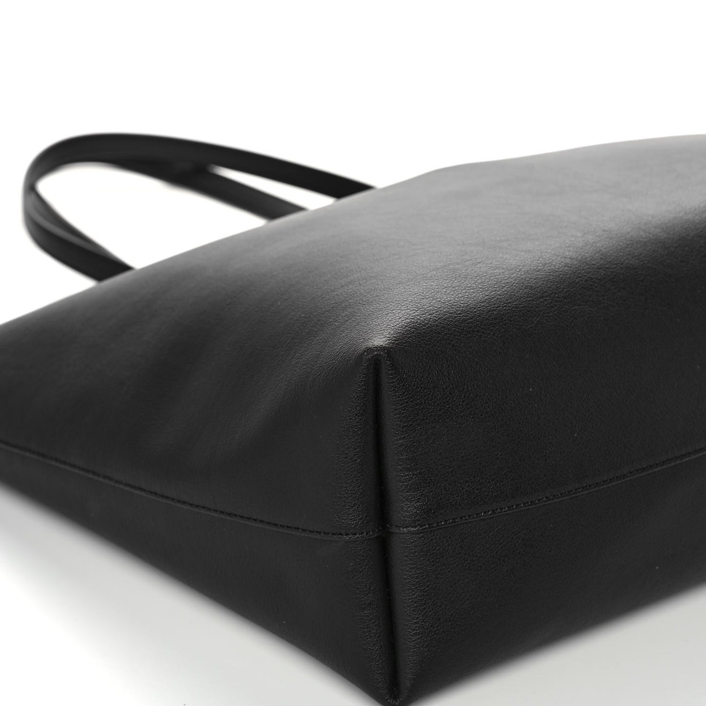 Calfskin Large Shopping Tote Black