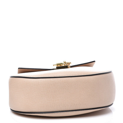 Chloe Grained Calfskin Lambskin Drew Shoulder Bag Powder Beige Caramel 3 of 9