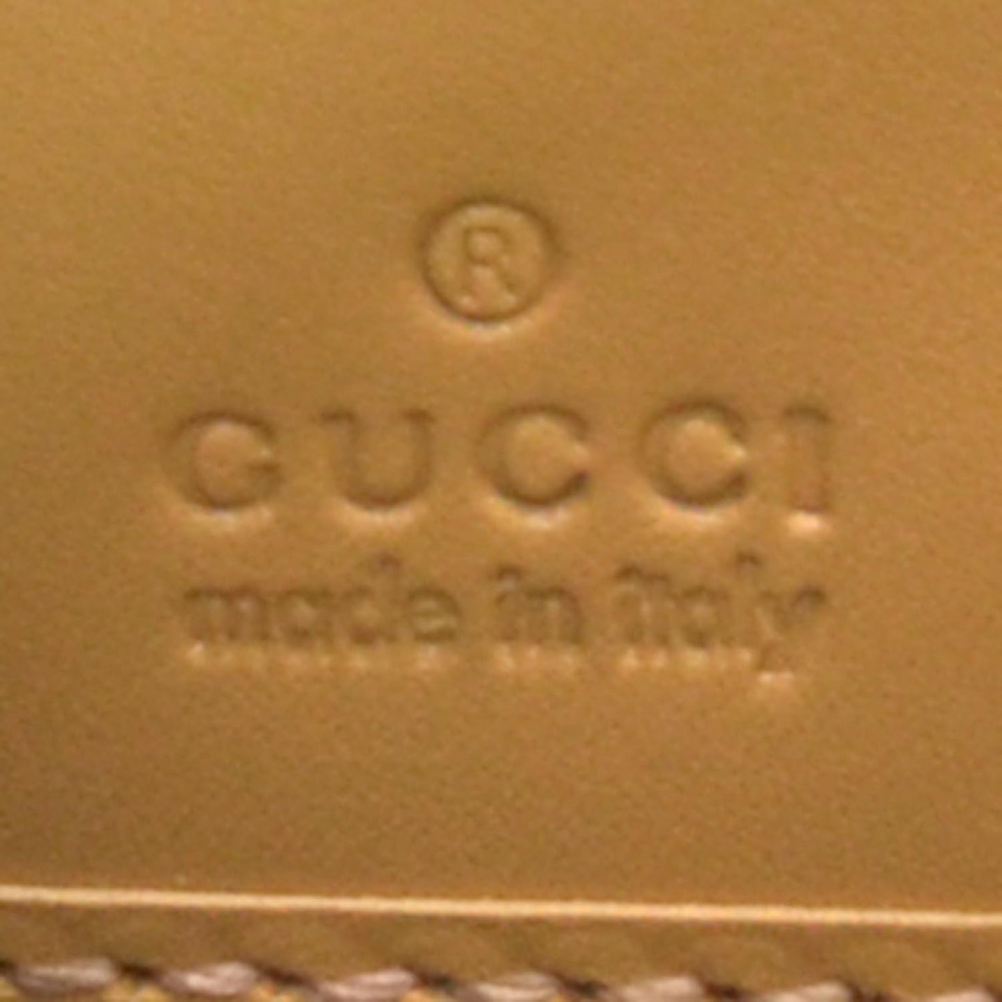 Guccissima Metal Bar Zip Around Wallet Tan