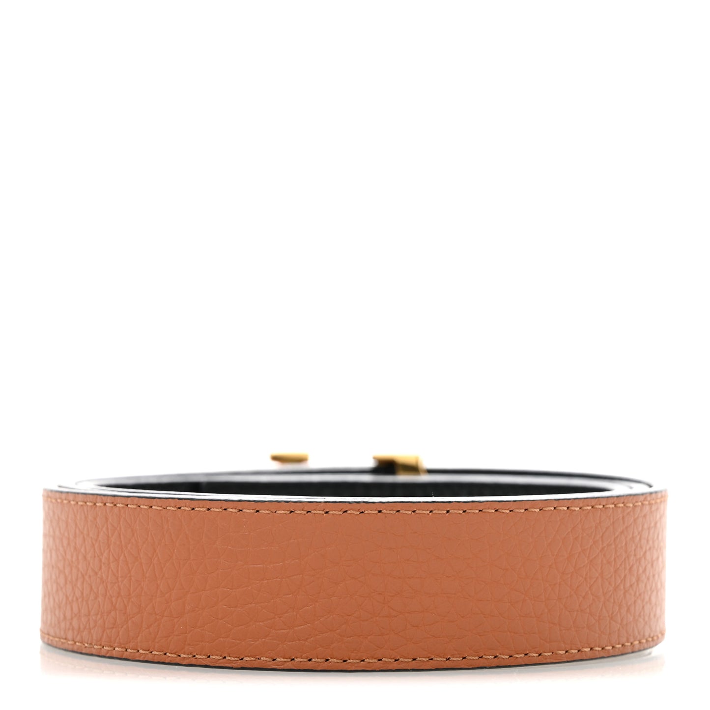 Taurillon Calfskin 30mm LV Initiales Reversible Belt 90 36 Black