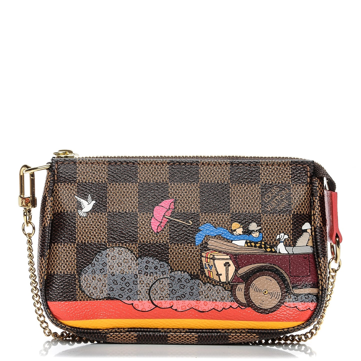 Damier Ebene 2015 Christmas Animation Mini Pochette Accessories