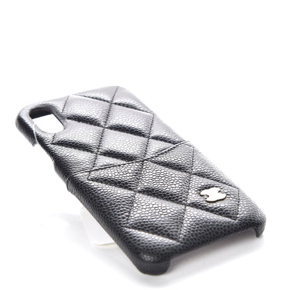 Chanel Caviar Quilted iPhone X Coco Tech Case Black 4 of 7