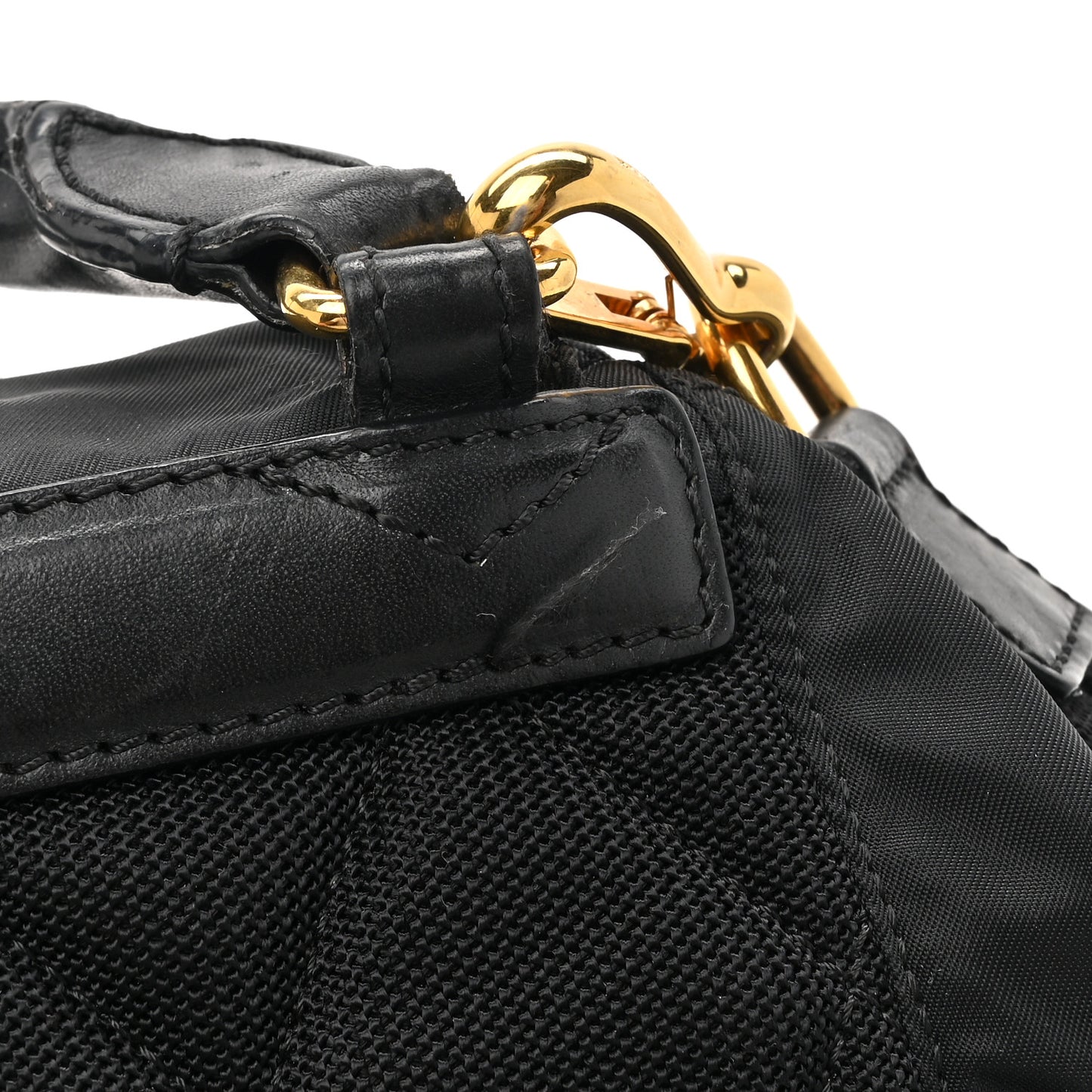 Nylon Small Crossbody Rucksack Backpack Black