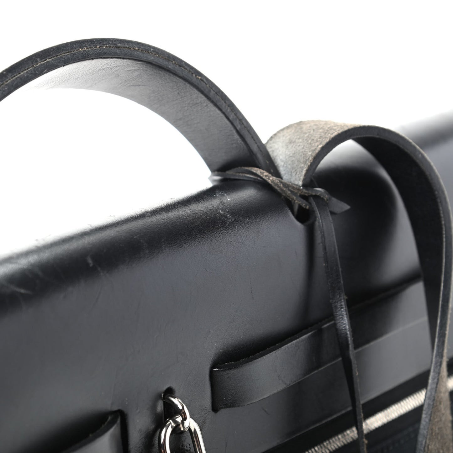 Toile Vache Calfskin Herbag 39 MM Black