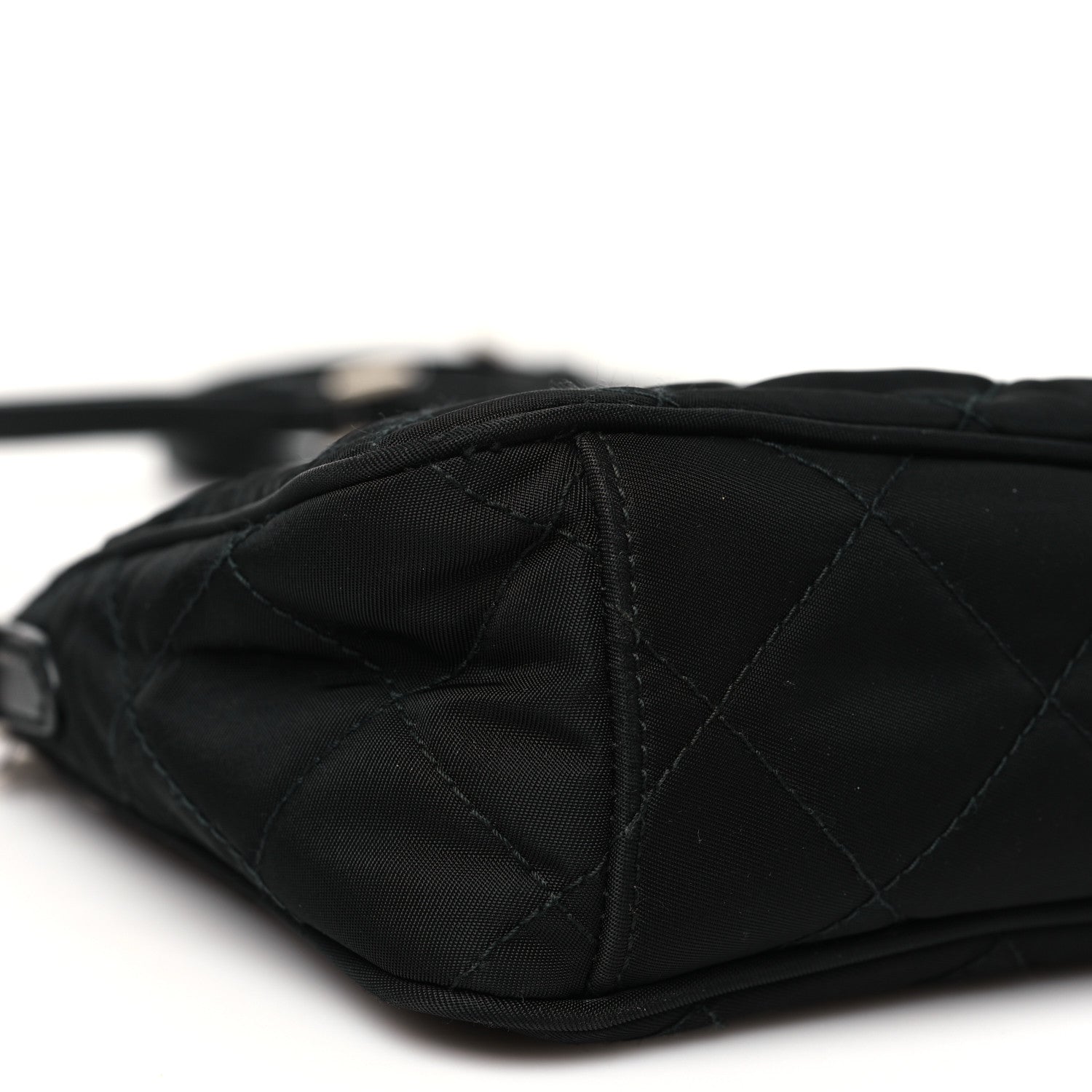 Prada Nylon Tessuto Impuntu Quilted Crossbody Bag Black 9 of 10