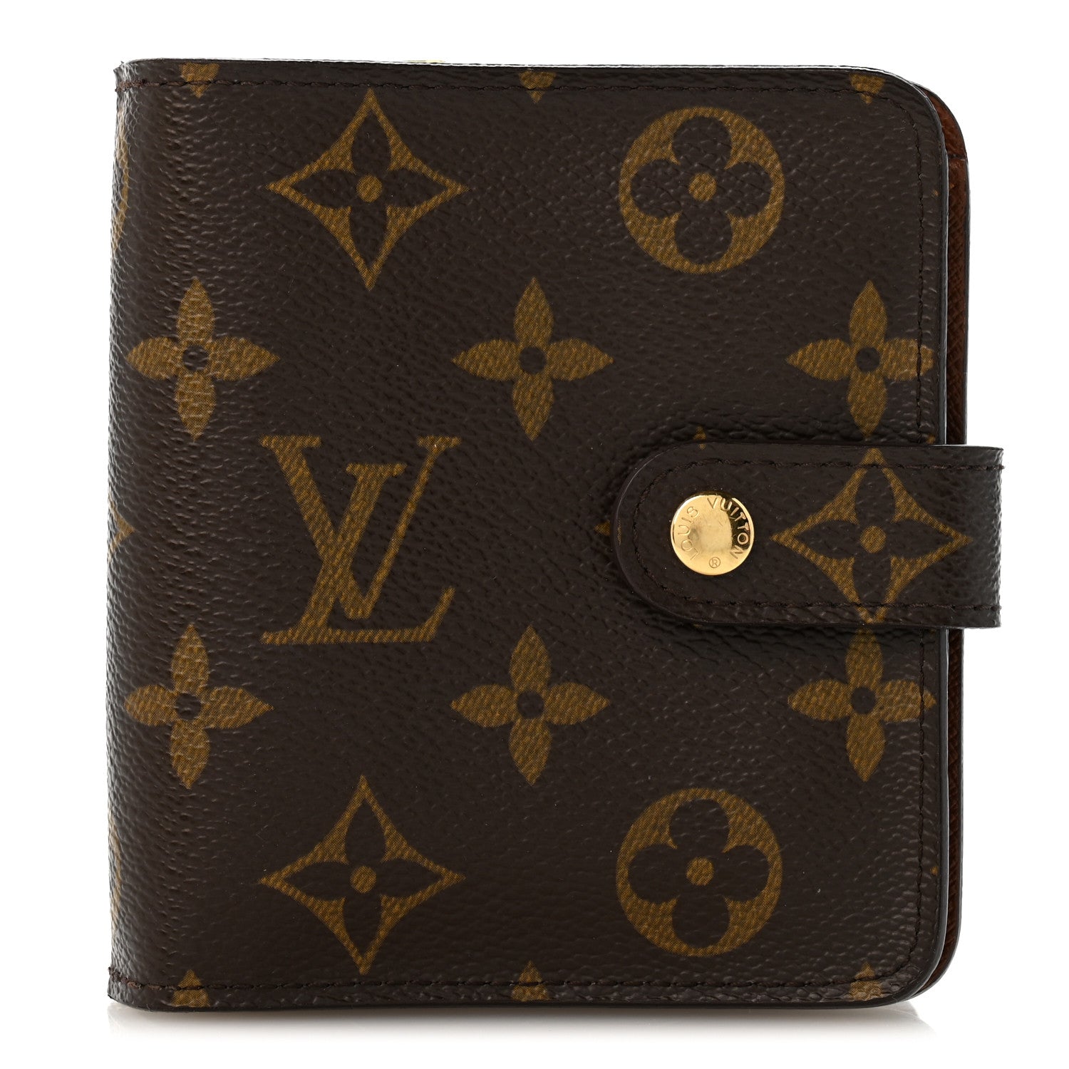 Louis Vuitton Monogram Compact Zippe Zipped Wallet 1 of 9