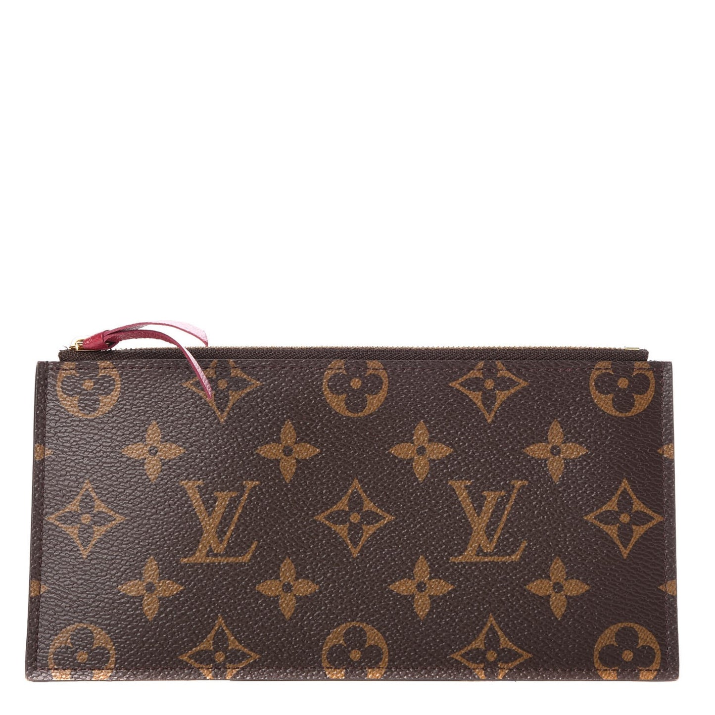 Monogram Felicie Chain Wallet Zippered Insert Fuchsia