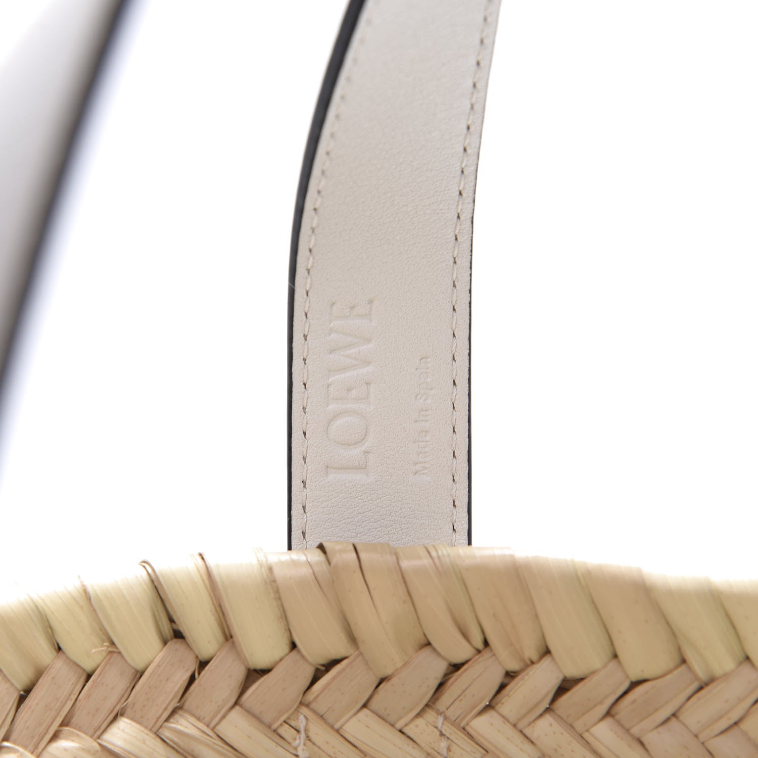 Loewe Raffia Small Basket Tote Bag Natural White 6 of 11