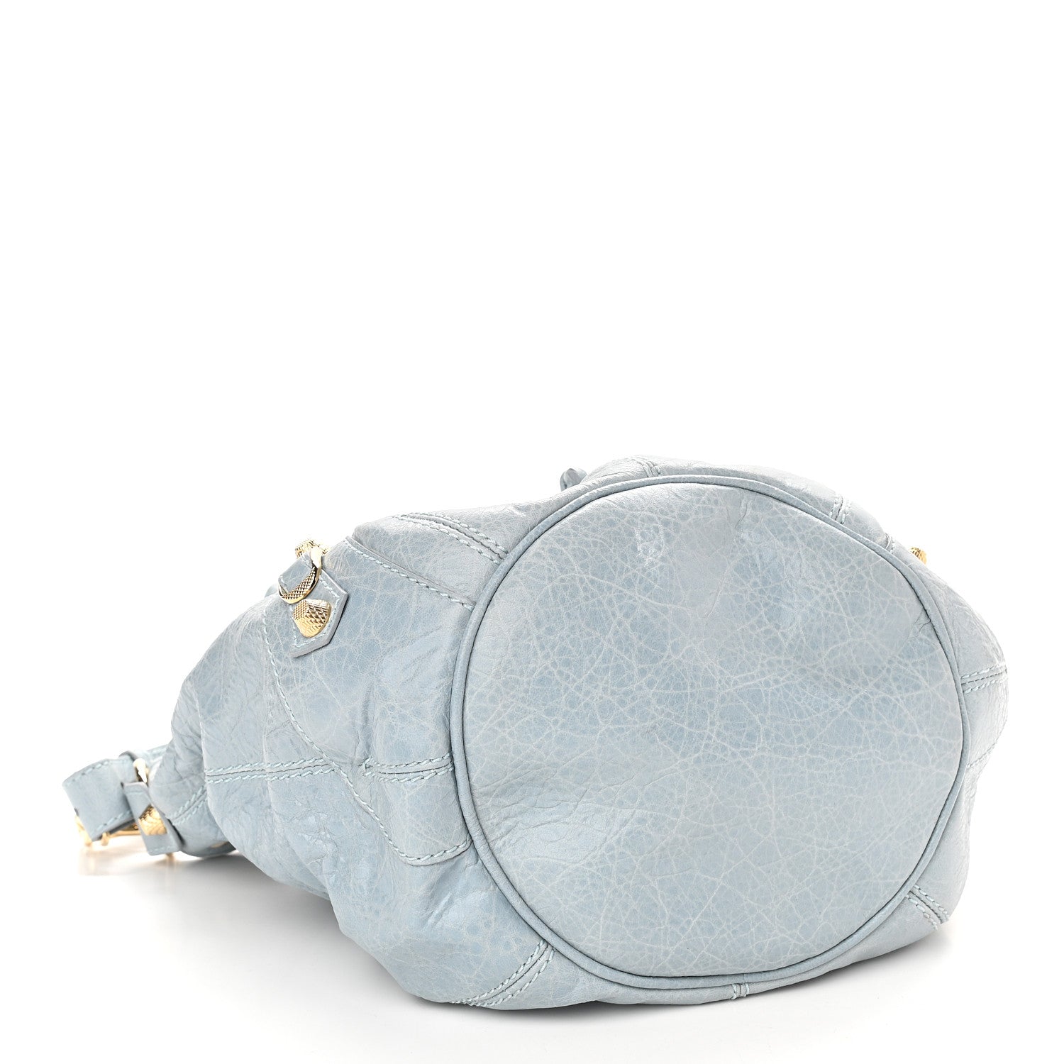 Balenciaga Agneau Giant 12 Gold Hardware Mini Pompon Bleu Acier Ciel 3 of 10