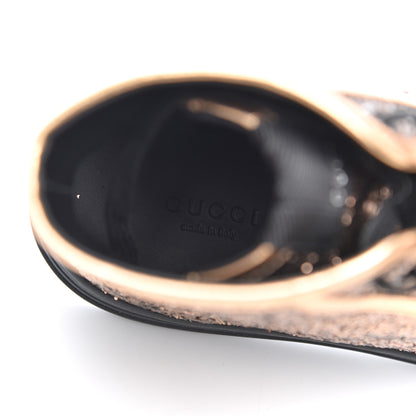 Gucci Nappa Glitter Galactica High Top Sneakers 38.5 Copper 6 of 11