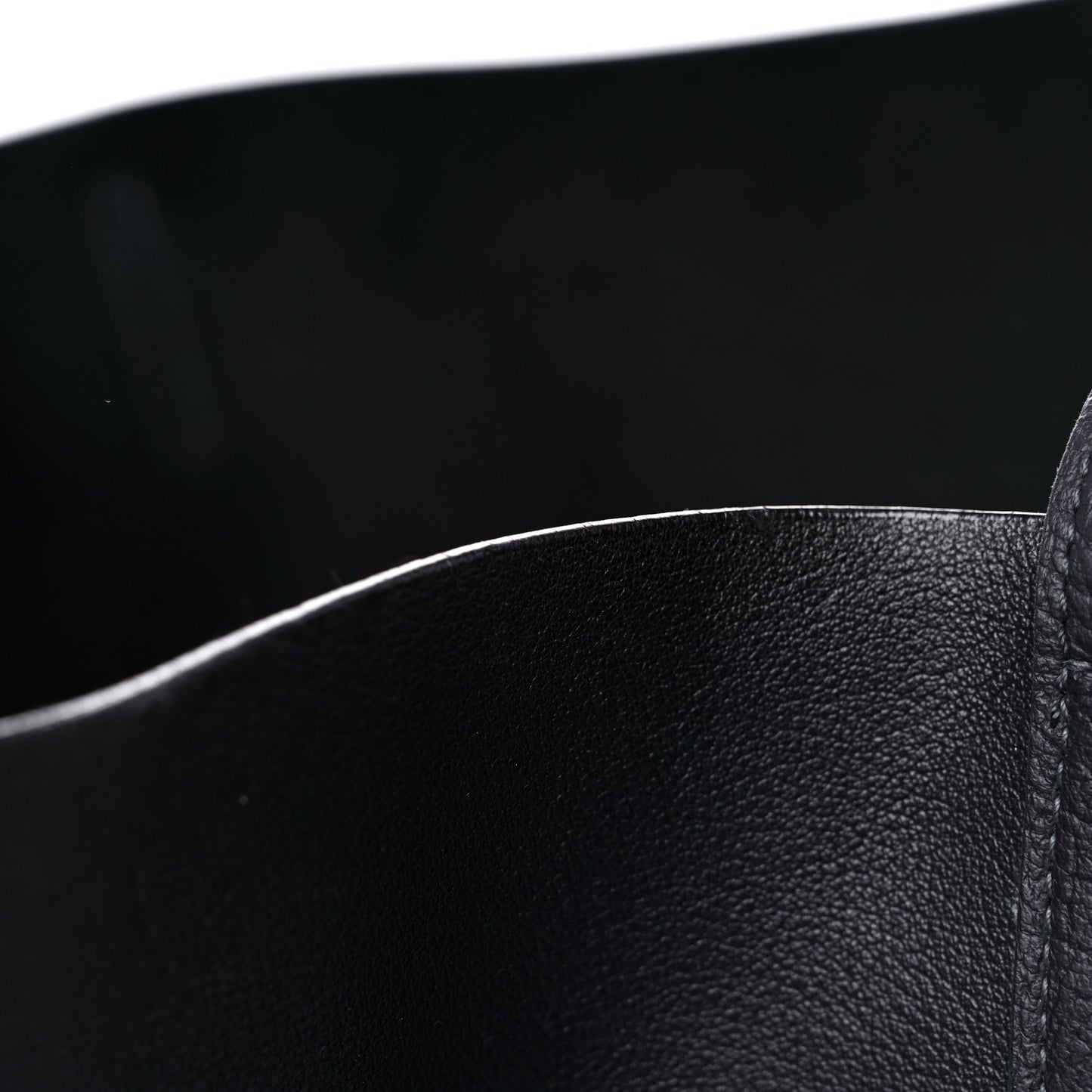 Calfskin Large Shopping Tote Black