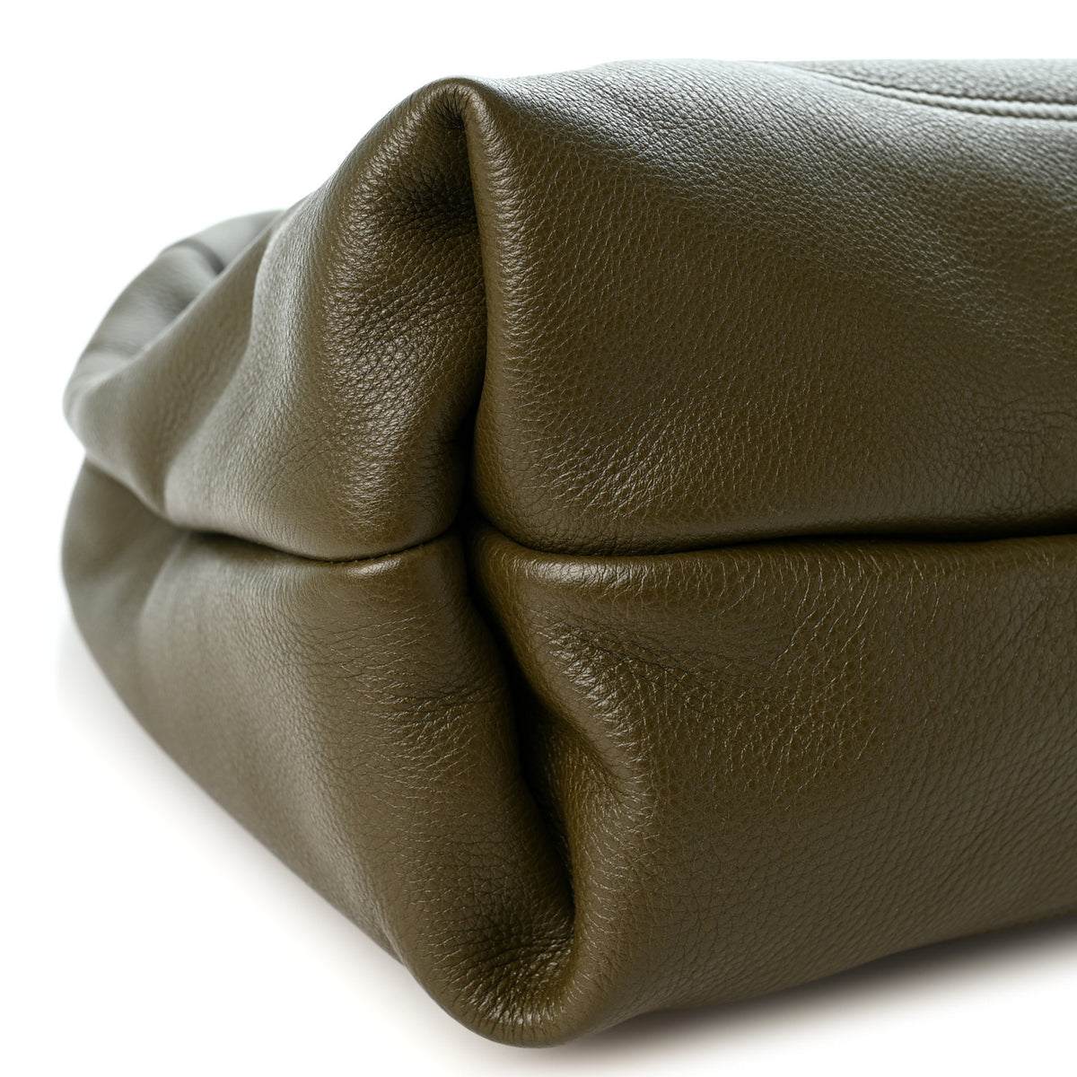 Gucci Grained Calfskin Softbit Maxi Shoulder Bag Forest Green 10 of 11