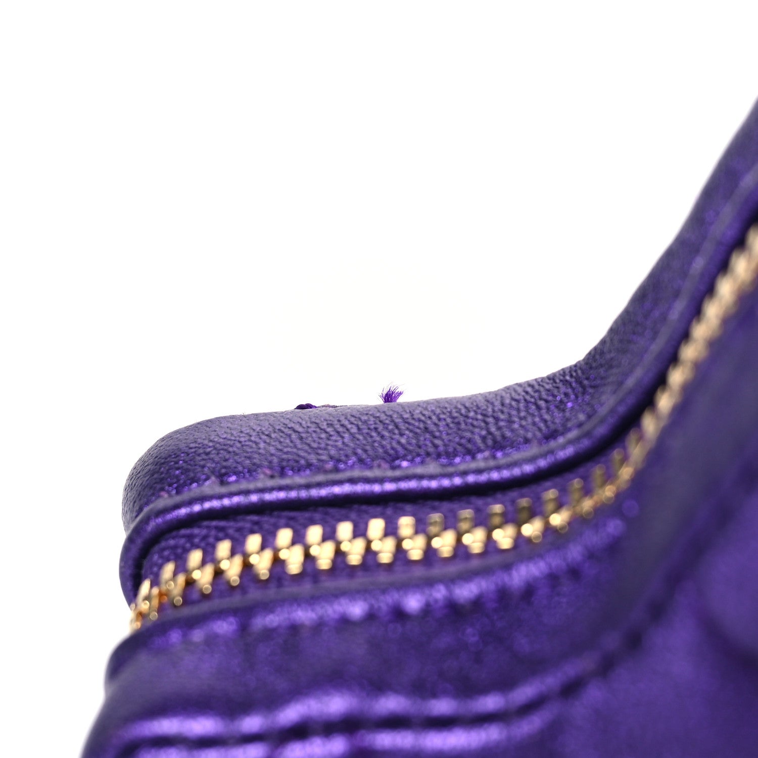 Chanel Metallic Lambskin Hollywood Boulevard Star Clip On Coin Purse Purple 8 of 9