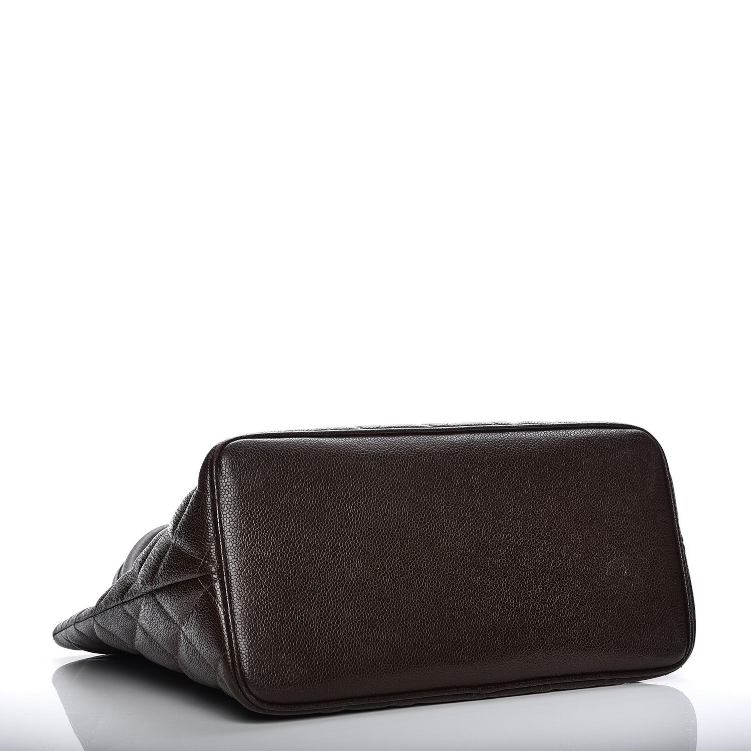 Chanel Caviar Quilted Medallion CC Tote Dark Brown 4 of 10