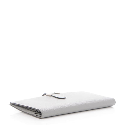 Hermes Epsom Bearn Gusset Wallet Gris Mouette 4 of 11