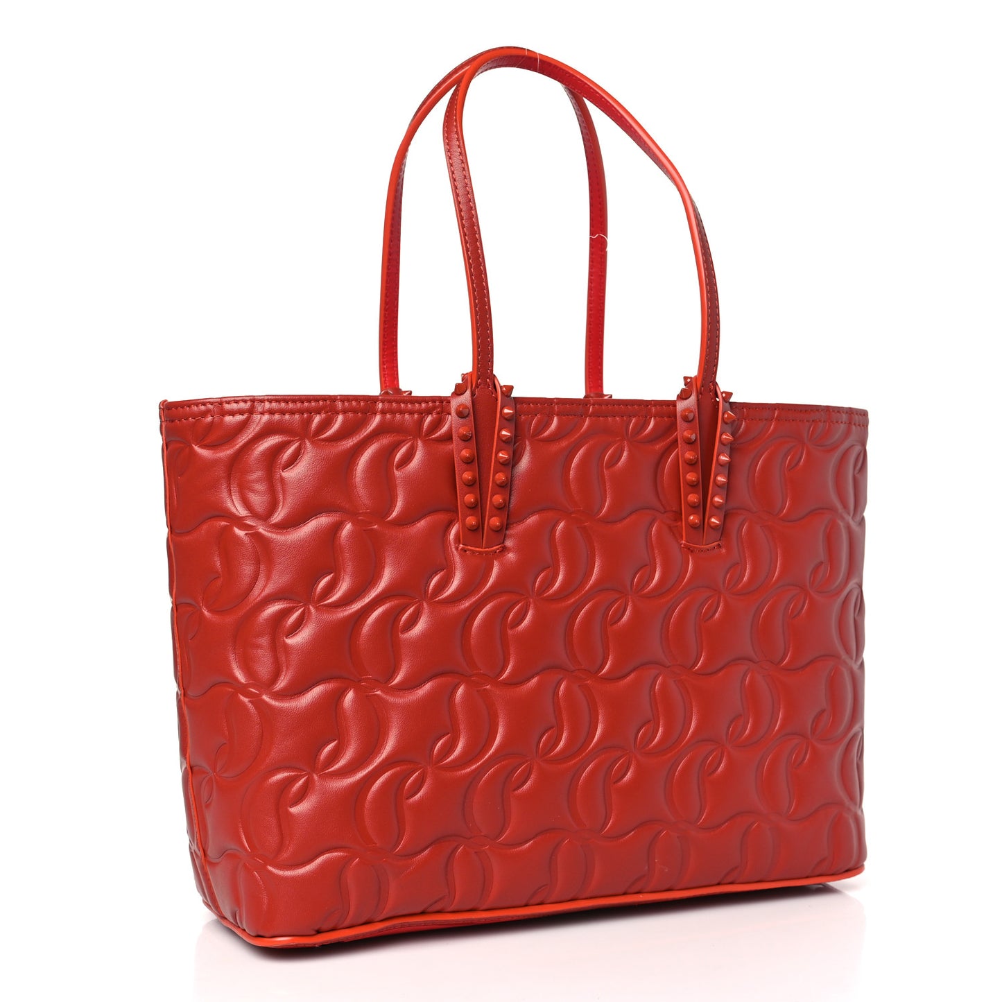Nappa Embossed East West Cabata Tote Rouquine