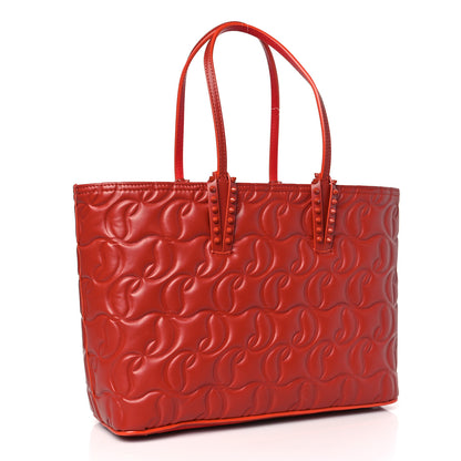 Christian Louboutin Nappa Embossed East West Cabata Tote Rouquine 4 of 10