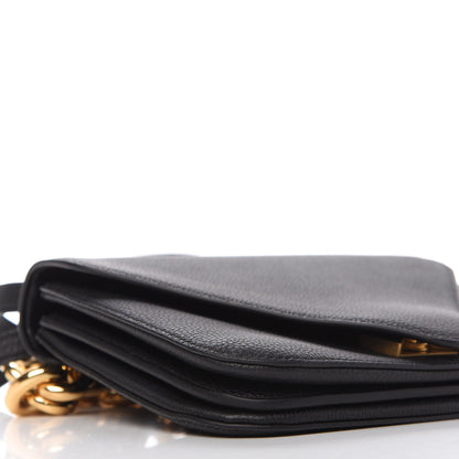 Bottega Veneta Calfskin Mount Envelope Bag Black 6 of 8