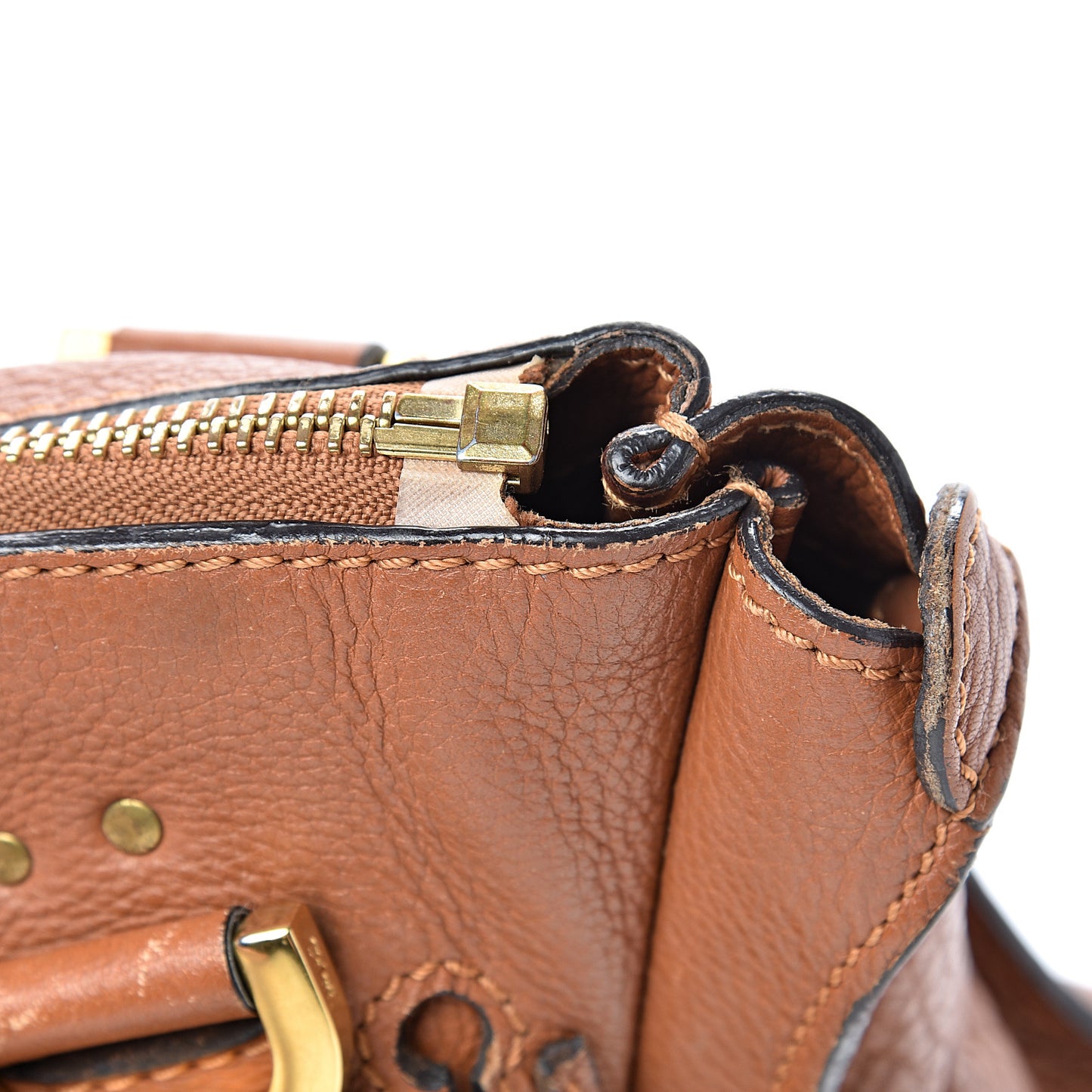 Calfskin Medium Marcie Satchel Tan