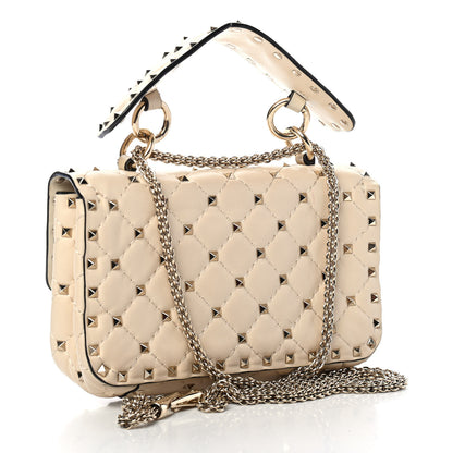 Valentino Garavani Nappa Small Rockstud Spike Shoulder Bag Light Ivory 2 of 4