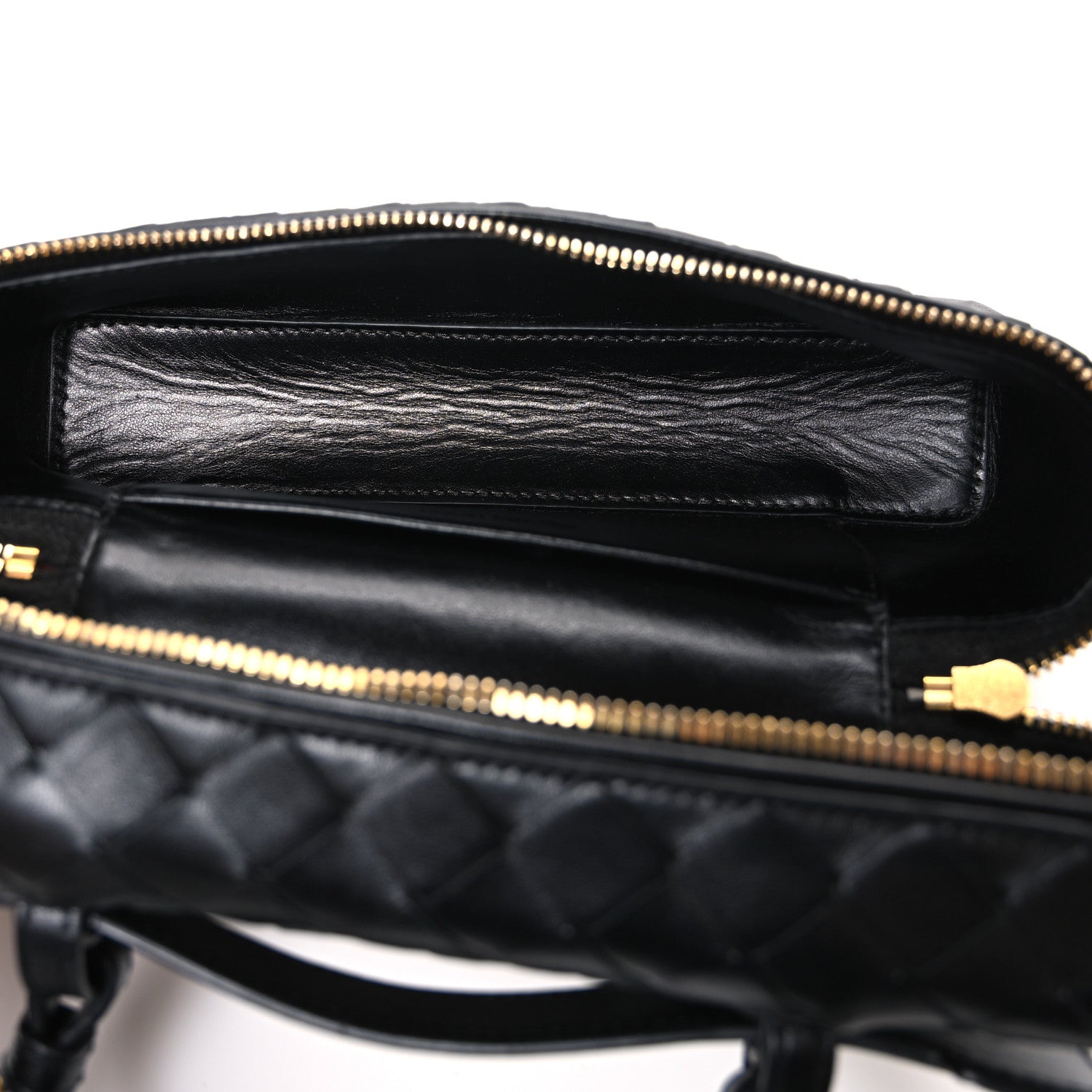 Bottega Veneta Calfskin Intrecciato Bang Bang Vanity Case Black 5 of 13