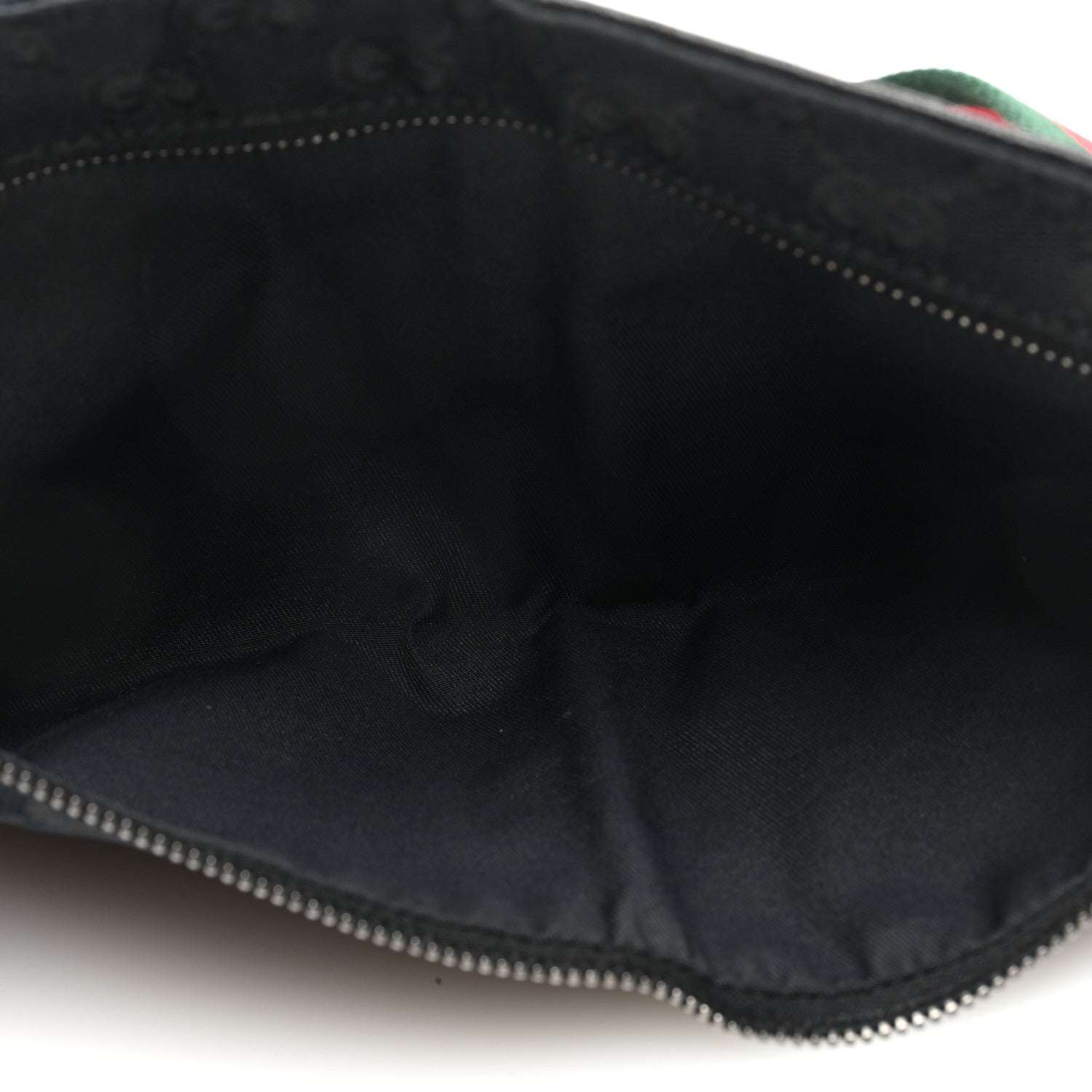 Gucci GG Monogram Web Double Pocket Belt Bag Black 5 of 10