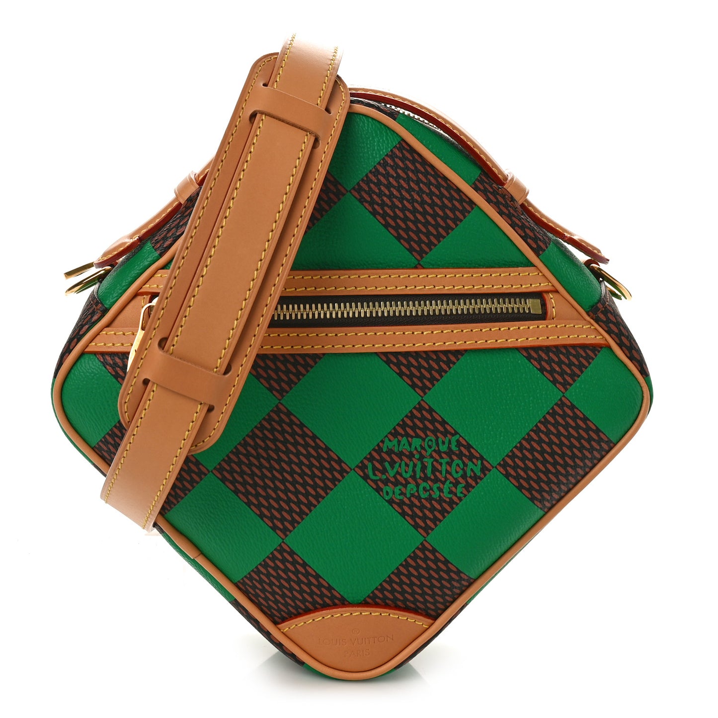 Damier Pop Chess Messenger Green