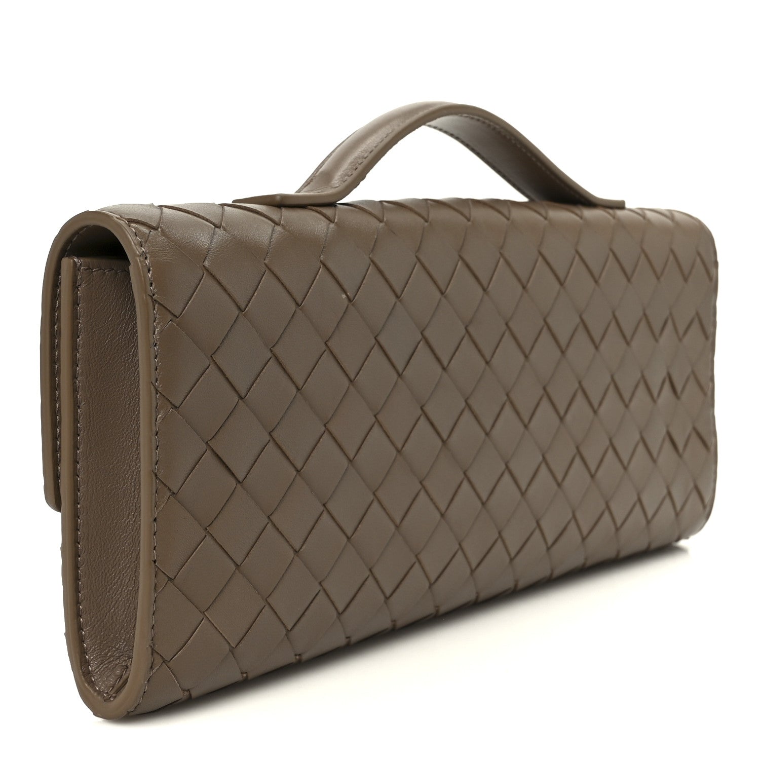 Bottega Veneta Nappa Intrecciato Long Andiamo Top Handle Clutch Pinecone 3 of 8