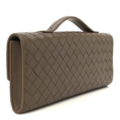 Bottega Veneta Nappa Intrecciato Long Andiamo Top Handle Clutch Pinecone 3 of 8