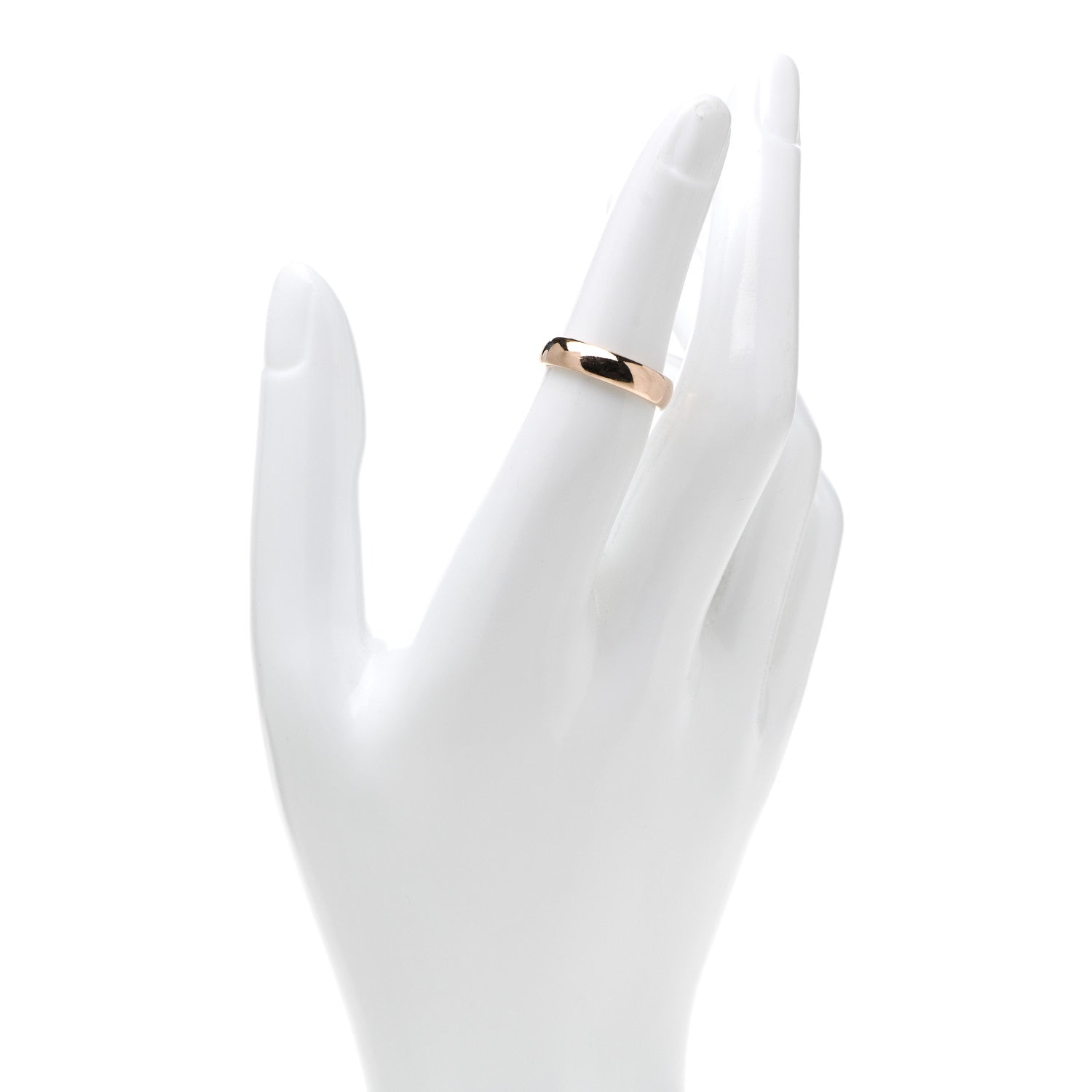 Tiffany 18K Rose Gold 4.5mm Classic Wedding Band Ring 50 5.25 2 of 6