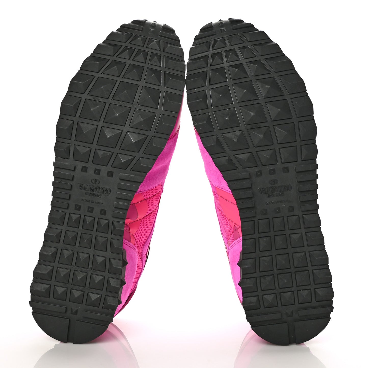 Mesh Fabric Suede Camouflage Mens Rockrunner Sneakers 43 Pink PP Black