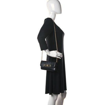 Balenciaga Extra Supple Calfskin Crocodile Embossed Gossip Chain Bag XS Black 2 of 10