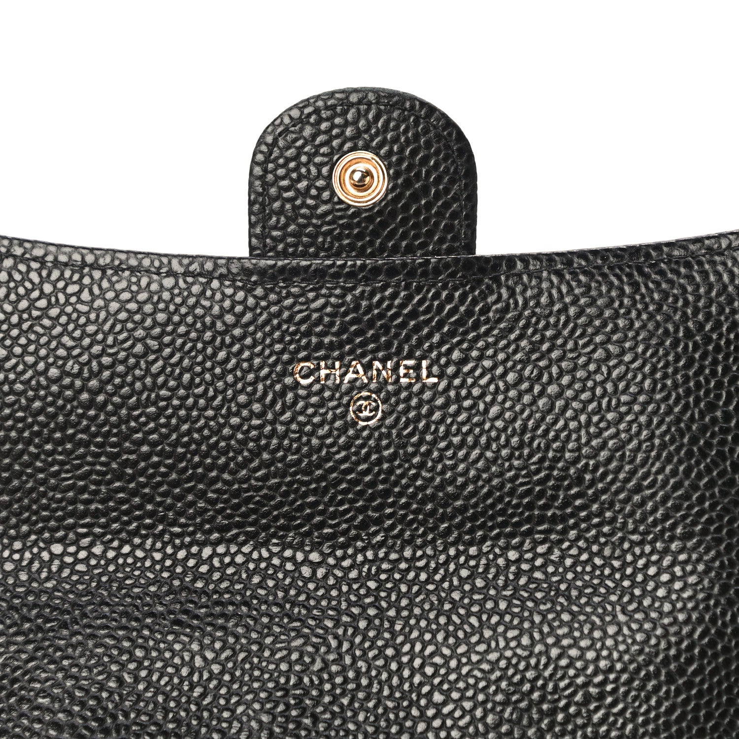 Chanel Caviar Quilted Large Gusset Flap Wallet Black 6 of 13