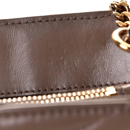 Saint Laurent Calfskin Y Quilted Monogram Small Loulou Chain Satchel Taupe 9 of 14