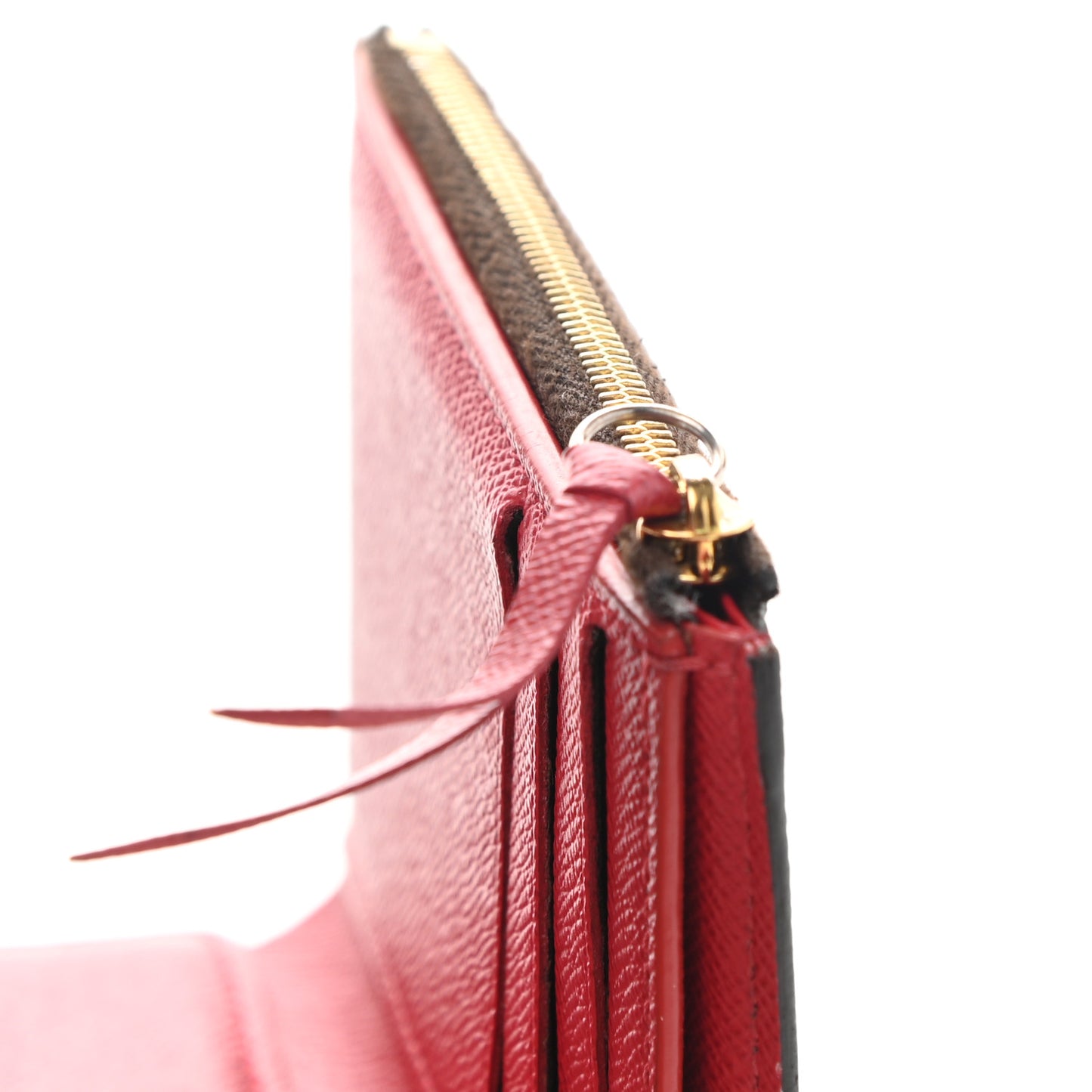 Damier Ebene Victorine Wallet Red