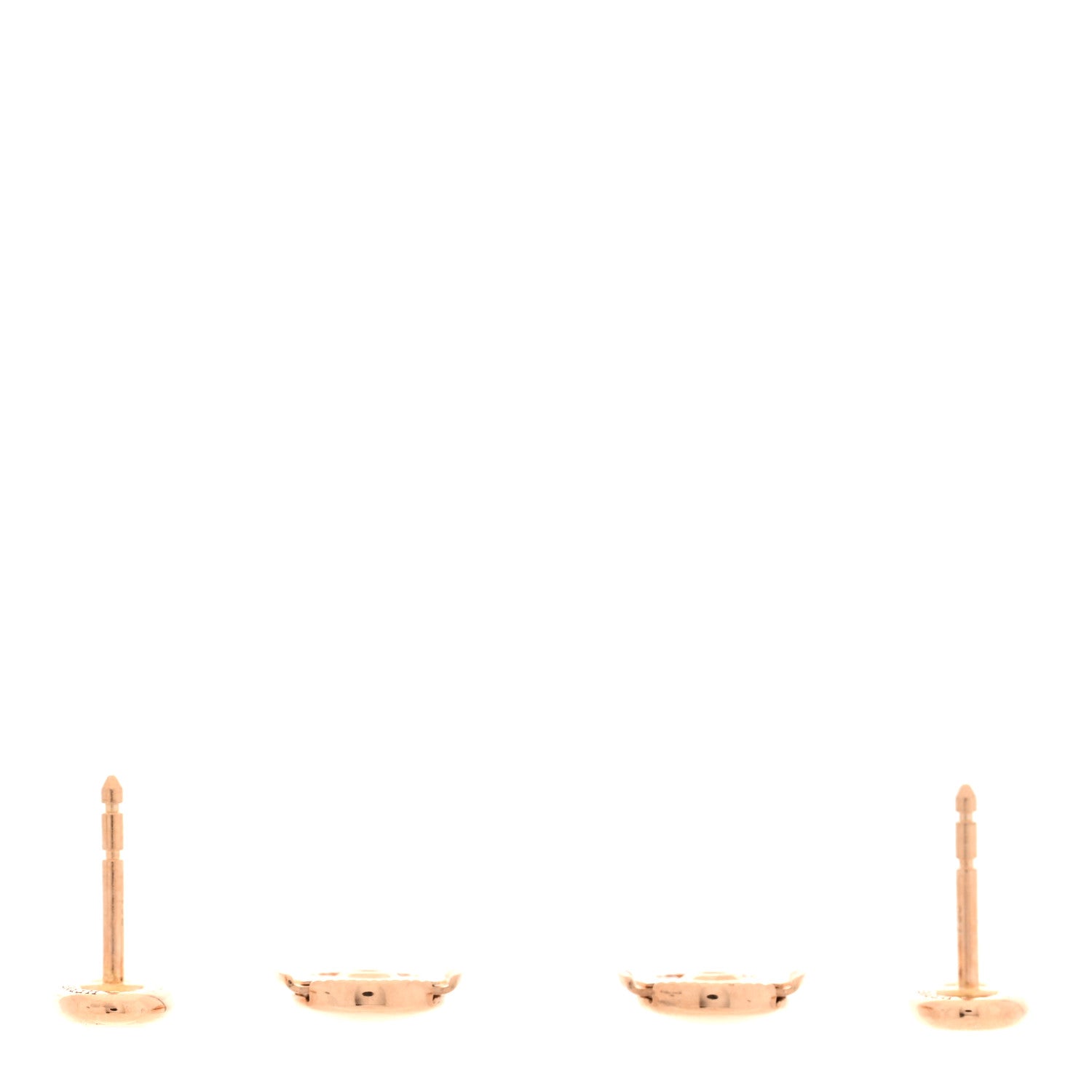 Hermes 18K Rose Gold TPM Farandole Stud Earrings 3 of 5