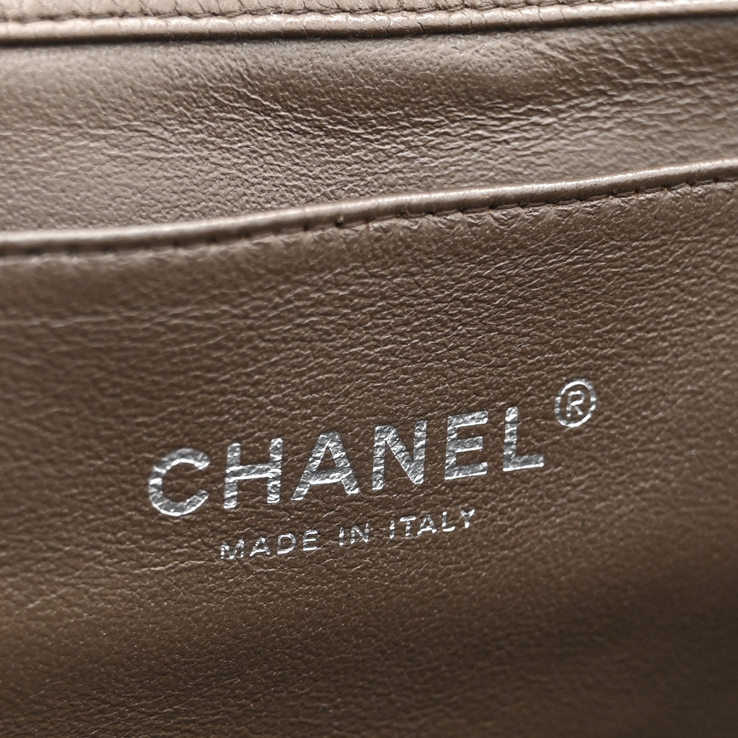 Chanel Caviar Quilted Clutch With Chain Flap Brown 6 of 10