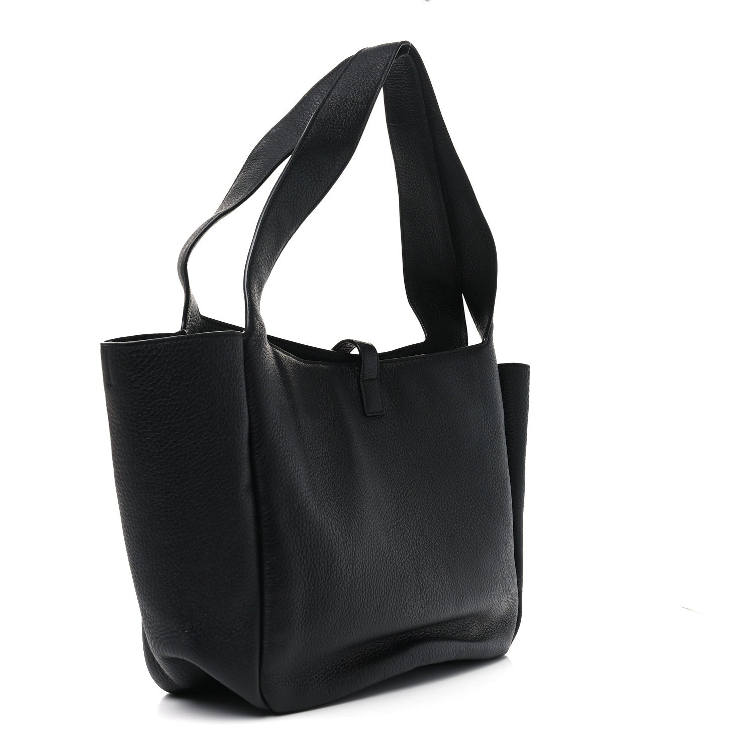 Saint Laurent Grained Deerskin Bea Tote Black 3 of 10