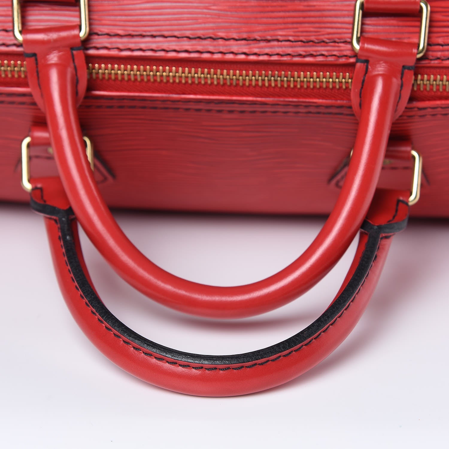 Louis Vuitton Epi Speedy 30 Castillan Red 14 of 15