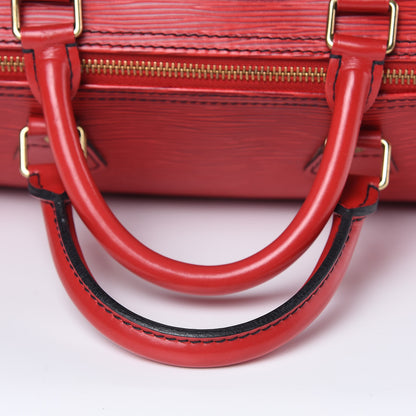 Louis Vuitton Epi Speedy 30 Castillan Red 14 of 15