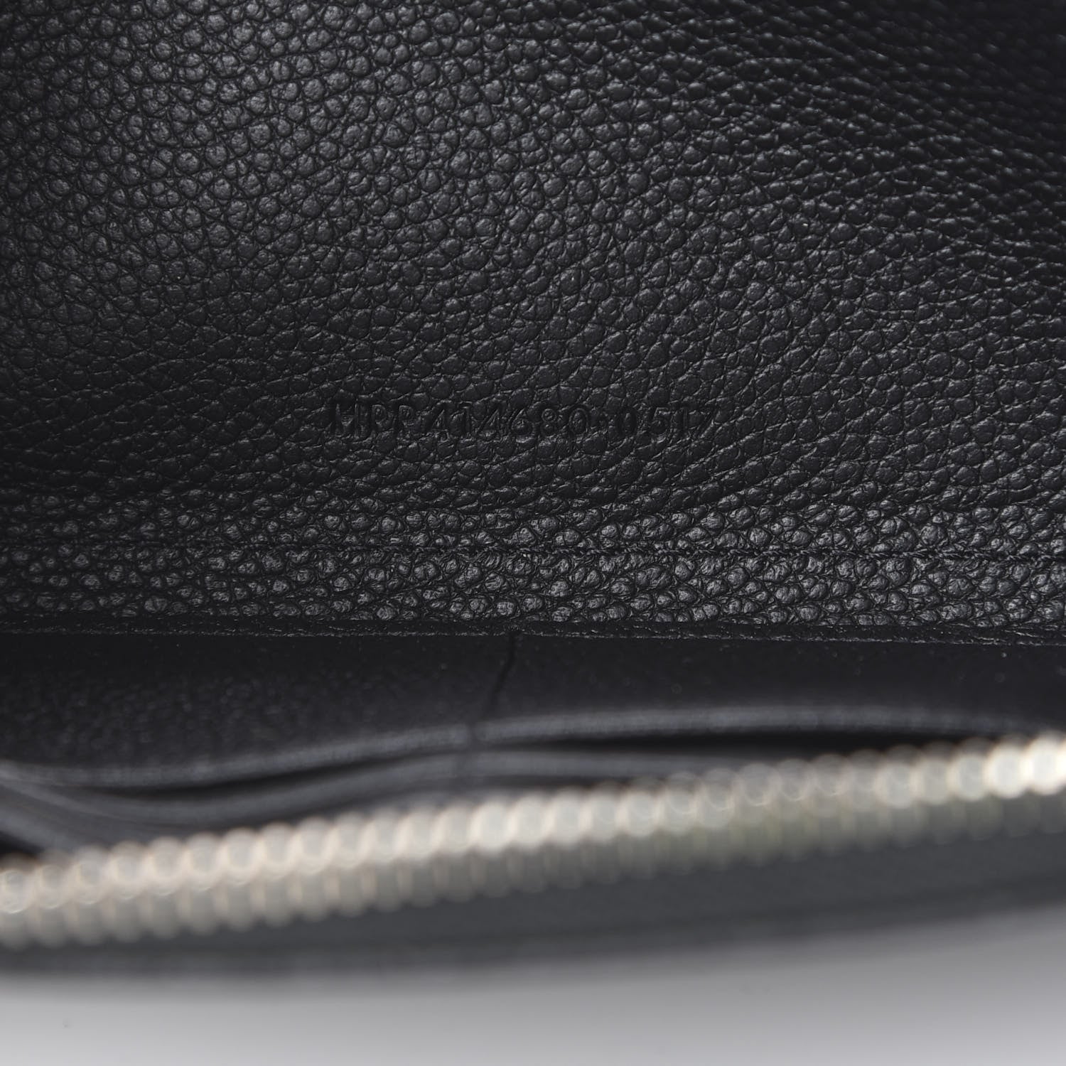 Saint Laurent Grained Calfskin Rive Gauche Zip Around Wallet Black 6 of 7
