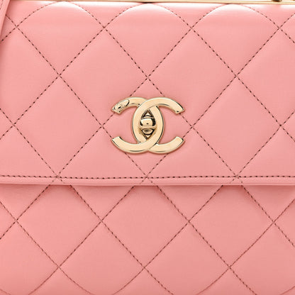Chanel Lambskin Quilted Small Trendy CC Flap Dual Handle Bag Pink 8 of 11