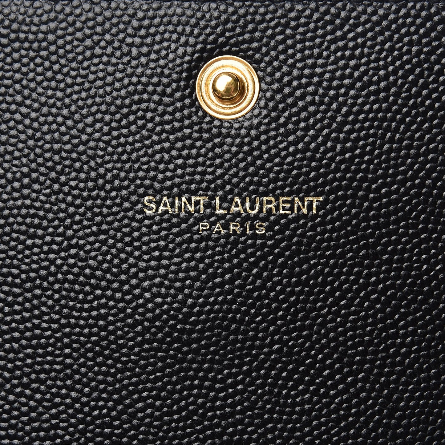 Grain De Poudre Star Studded Monogram Zip Wallet in Black