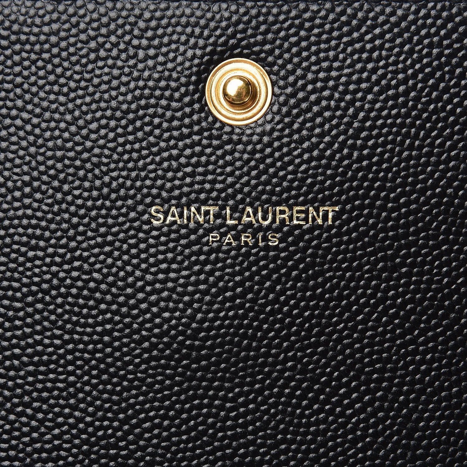 Saint Laurent Grain De Poudre Star Studded Monogram Zip Wallet in Black 6 of 8