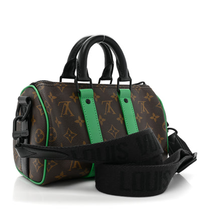 Louis Vuitton Monogram Macassar Keepall Bandouliere 25 Minty Green 3 of 9