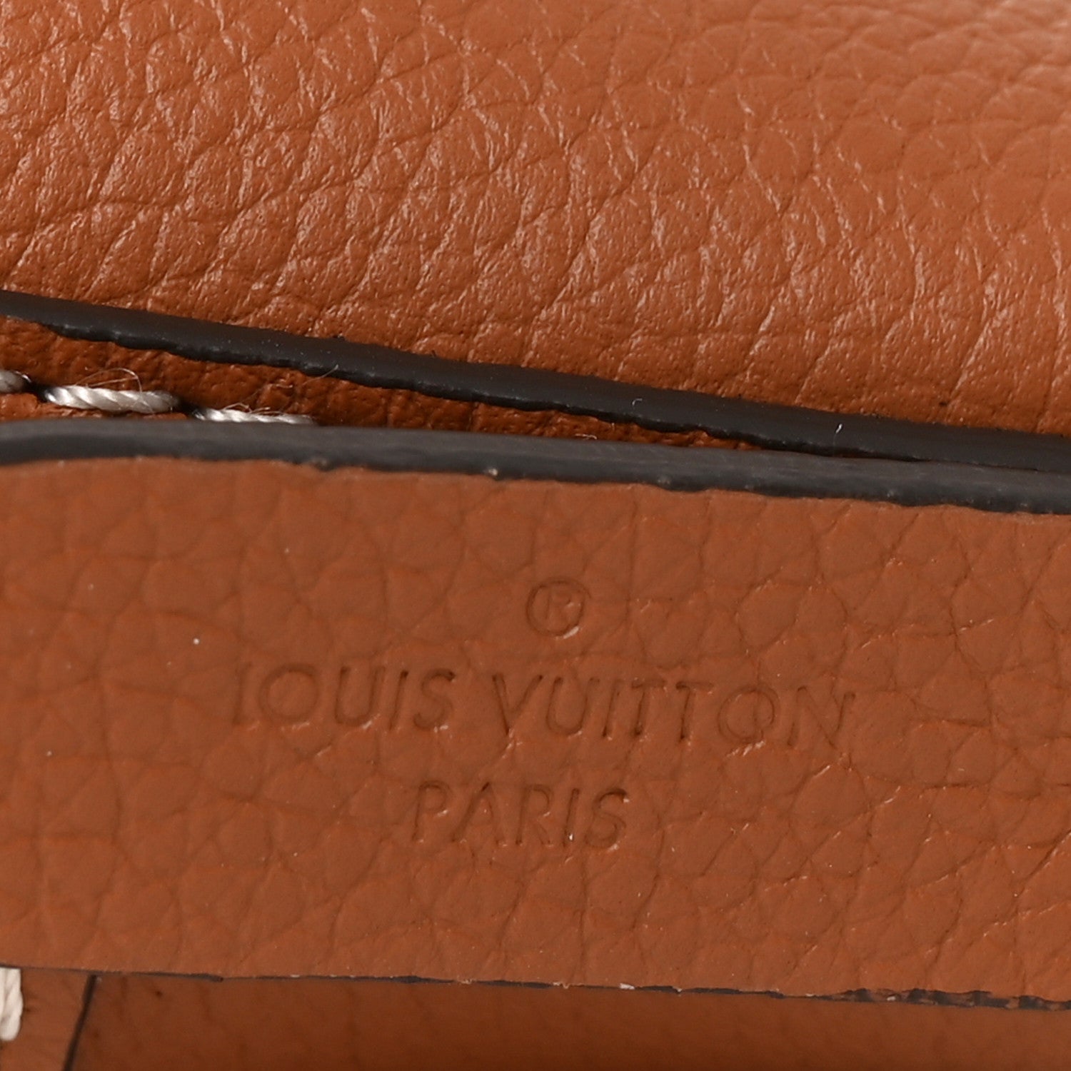 Louis Vuitton Calfskin Lock and Walk Bucket Cognac 6 of 9