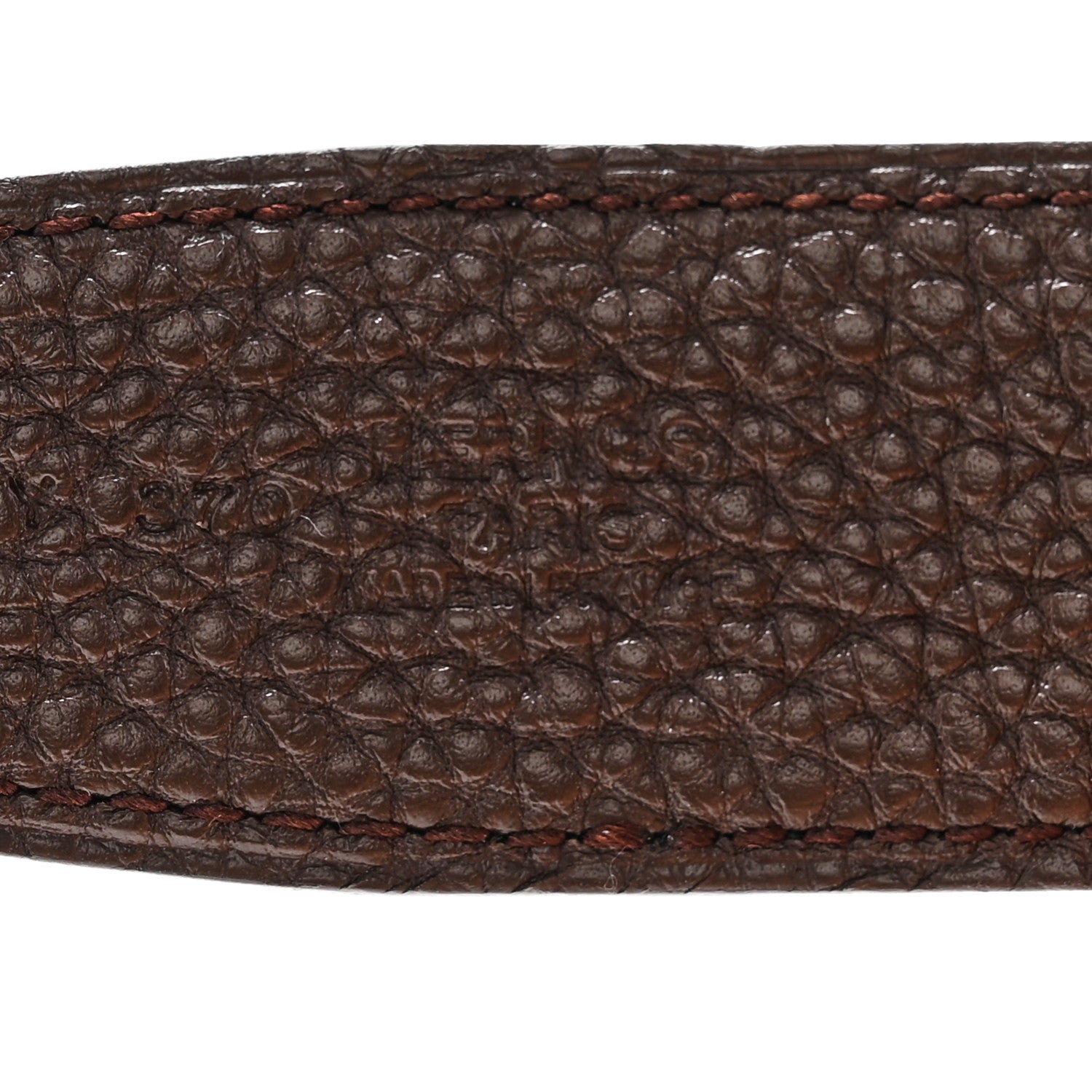 Hermes Box Togo 32mm Belt Strap 100 40 Black Chocolate 5 of 9