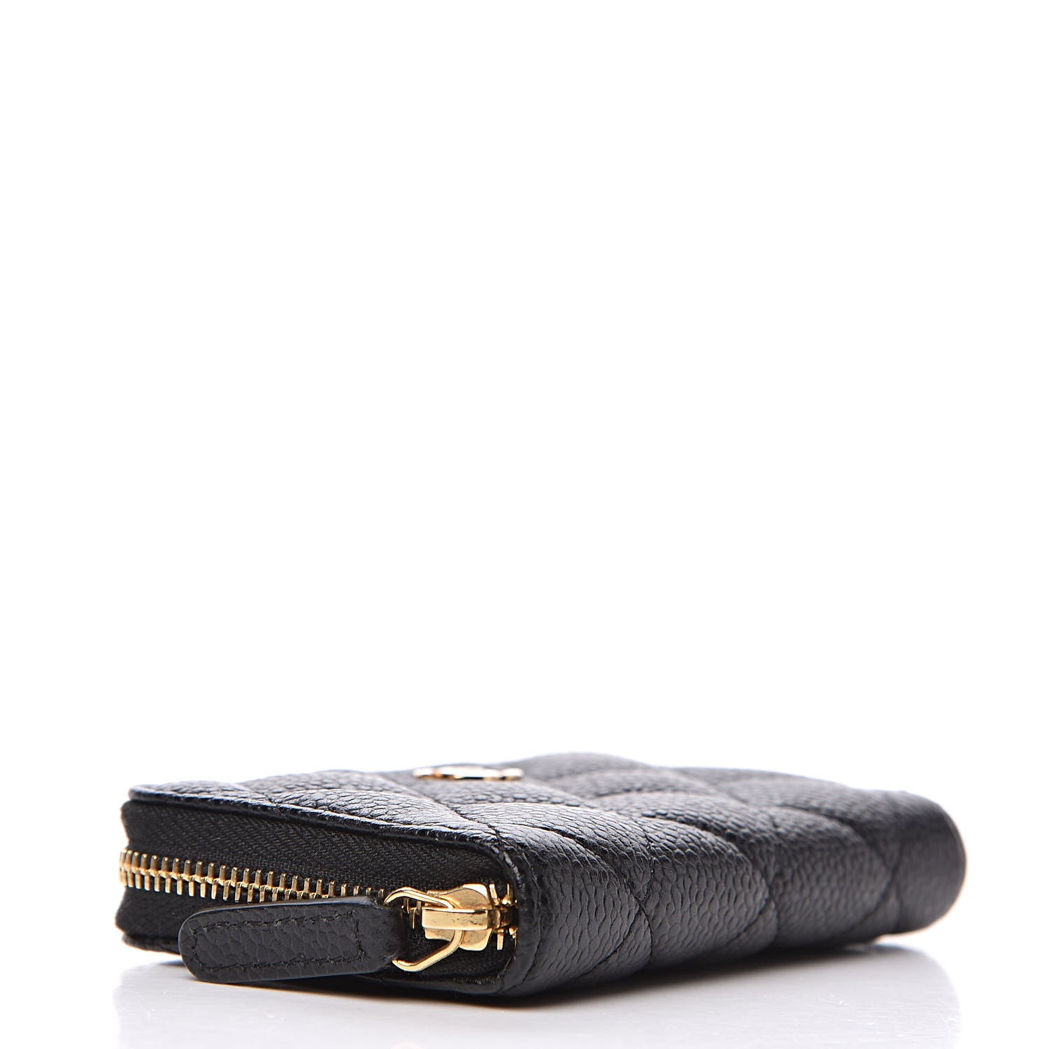 Chanel Caviar Quilted Zip Coin Purse Black 4 of 8