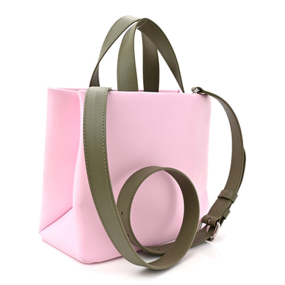 Louis Vuitton Calfskin Mini Shopper Tote Khaki Green Pink 3 of 9